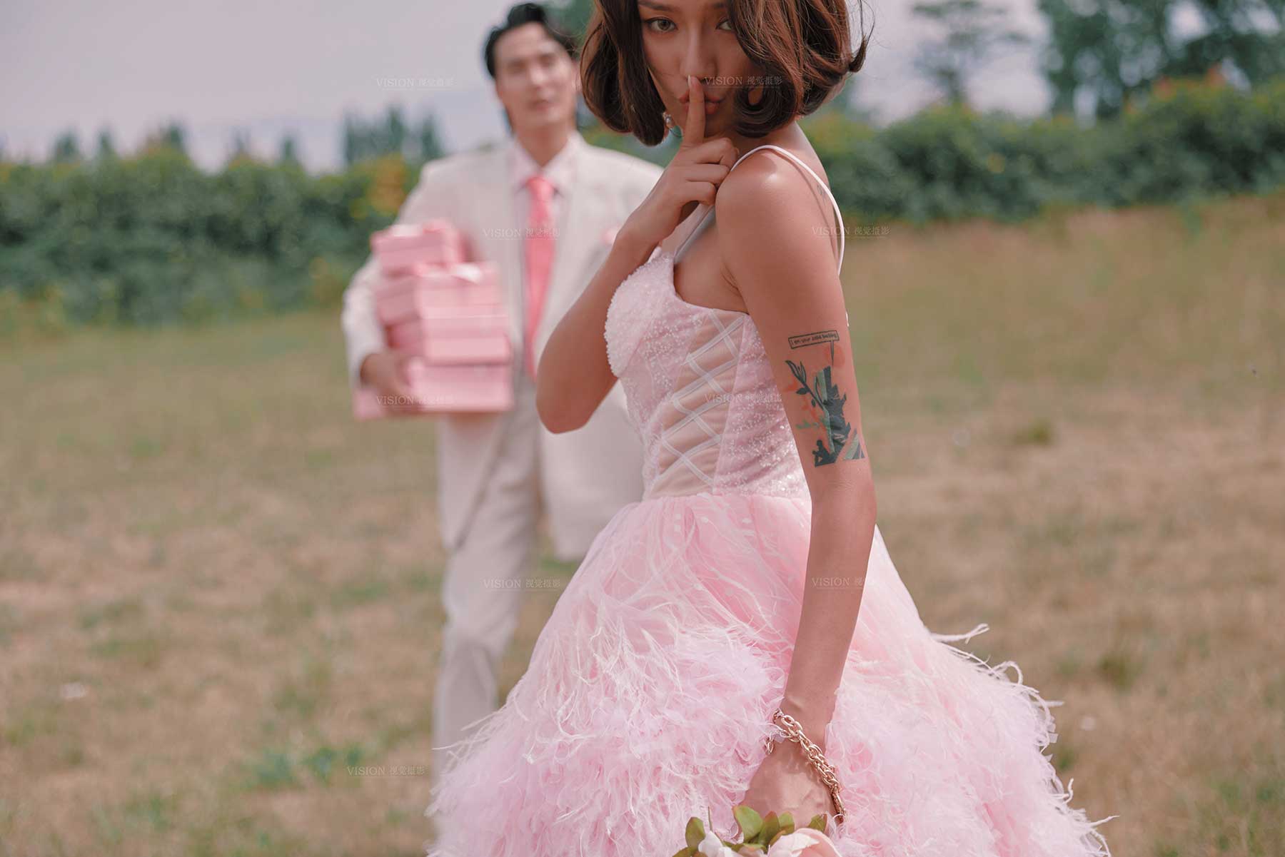 【视觉摄影】粉色系婚纱照